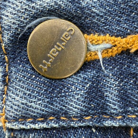 Carhartt Jeans Men's 32x33 Blue Straight Leg Work Wear Classic Fit Rugged - Picture 4 of 12